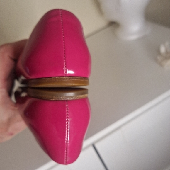 Salvatore Ferragamo Varina flats pink patent leather ballet flats SZ 7.5 - Picture 11 of 16